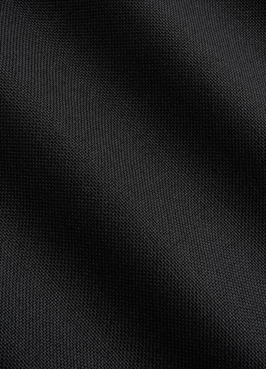 SUITSUPPLY All season Laine 4 fils sans repassage par Rogna, Italie Pantalon Slim Leg Straight noir