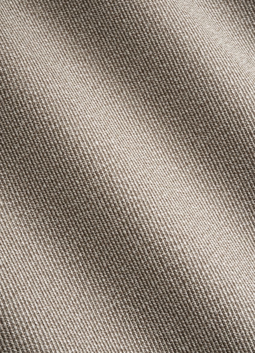 SUITSUPPLY Winter Pure Wool by Vitale Barberis Canonico, Italy Sand Wide Leg Tapered Trousers