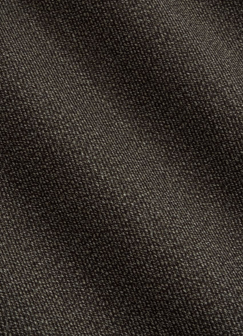 SUITSUPPLY Winter Pure Wool by Vitale Barberis Canonico, Italy Green Wide Leg Straight Trousers