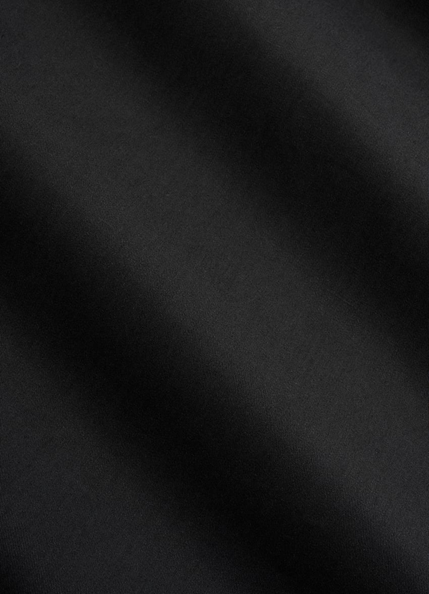 SUITSUPPLY Summer Pure Cotton by Di Sondrio, Italy Black Wide Leg Straight Chinos