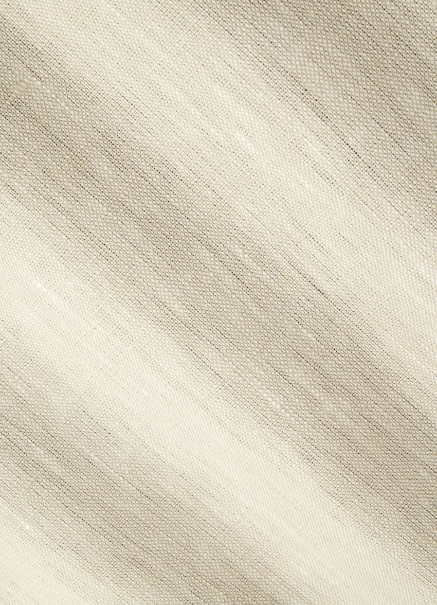 SUITSUPPLY Summer Pure Linen by Di Sondrio, Italy Sand Wide Leg Straight Pants