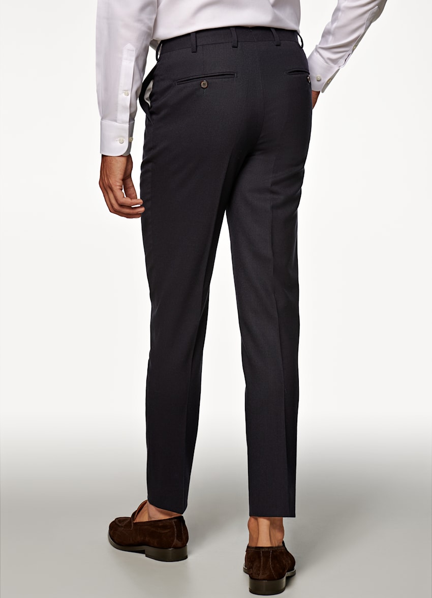 Navy Soho Trousers | Pure Wool Traveller | Suitsupply Online Store