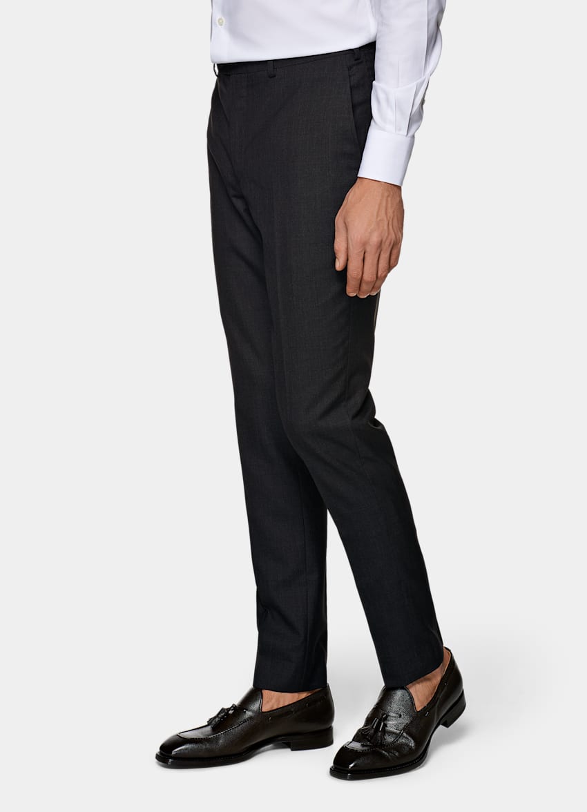 Dark Grey Brescia Trousers | Pure S120's Tropical Wool | Suitsupply