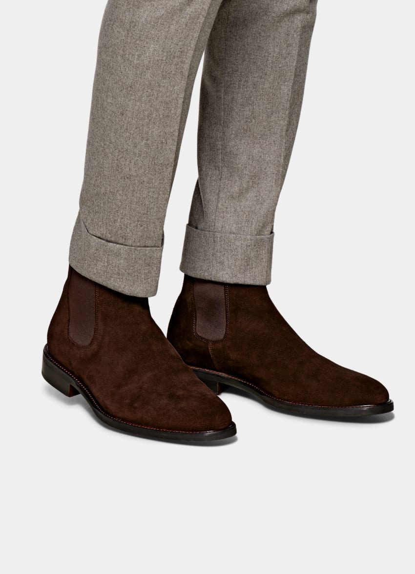 Light Brown Soho Trousers | Circular Wool Flannel | Suitsupply Online Store