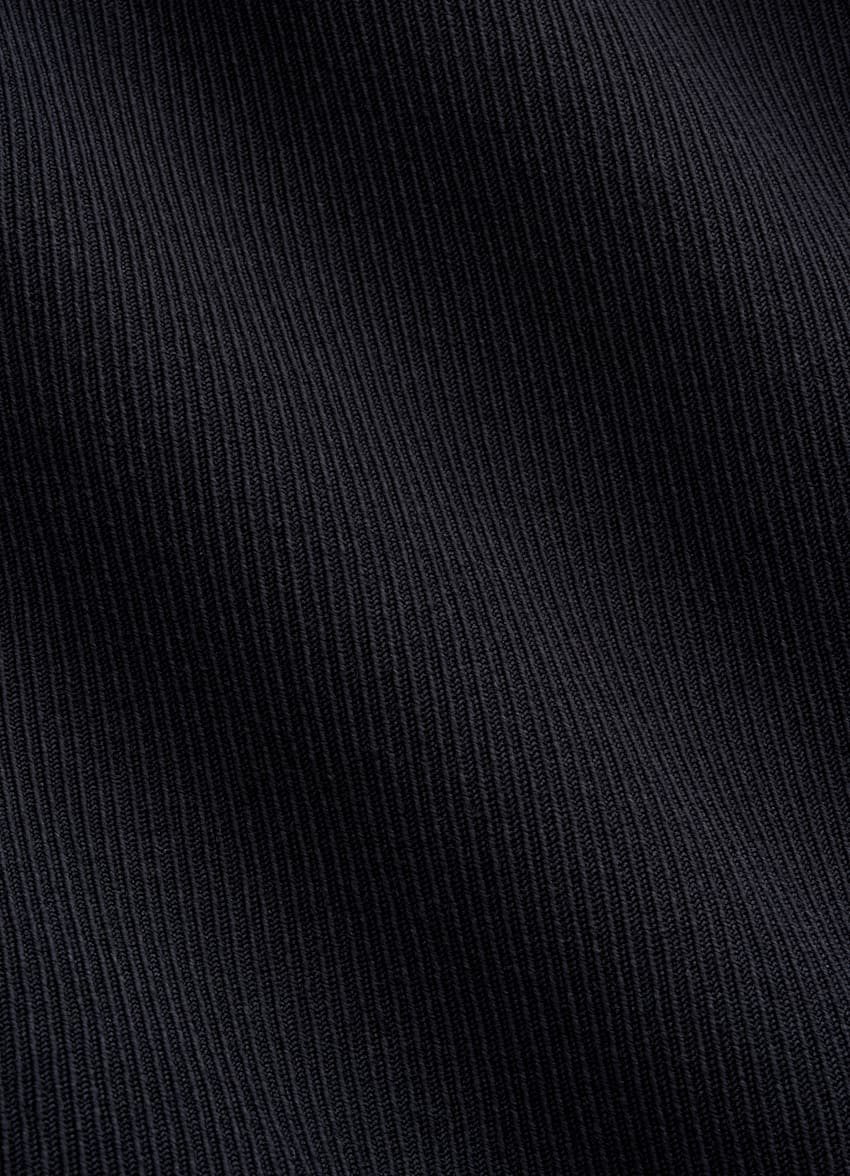 SUITSUPPLY All Season Wrinkle-Free 4-Ply Wool by Rogna, Italy Navy Straight Leg Suit Trousers
