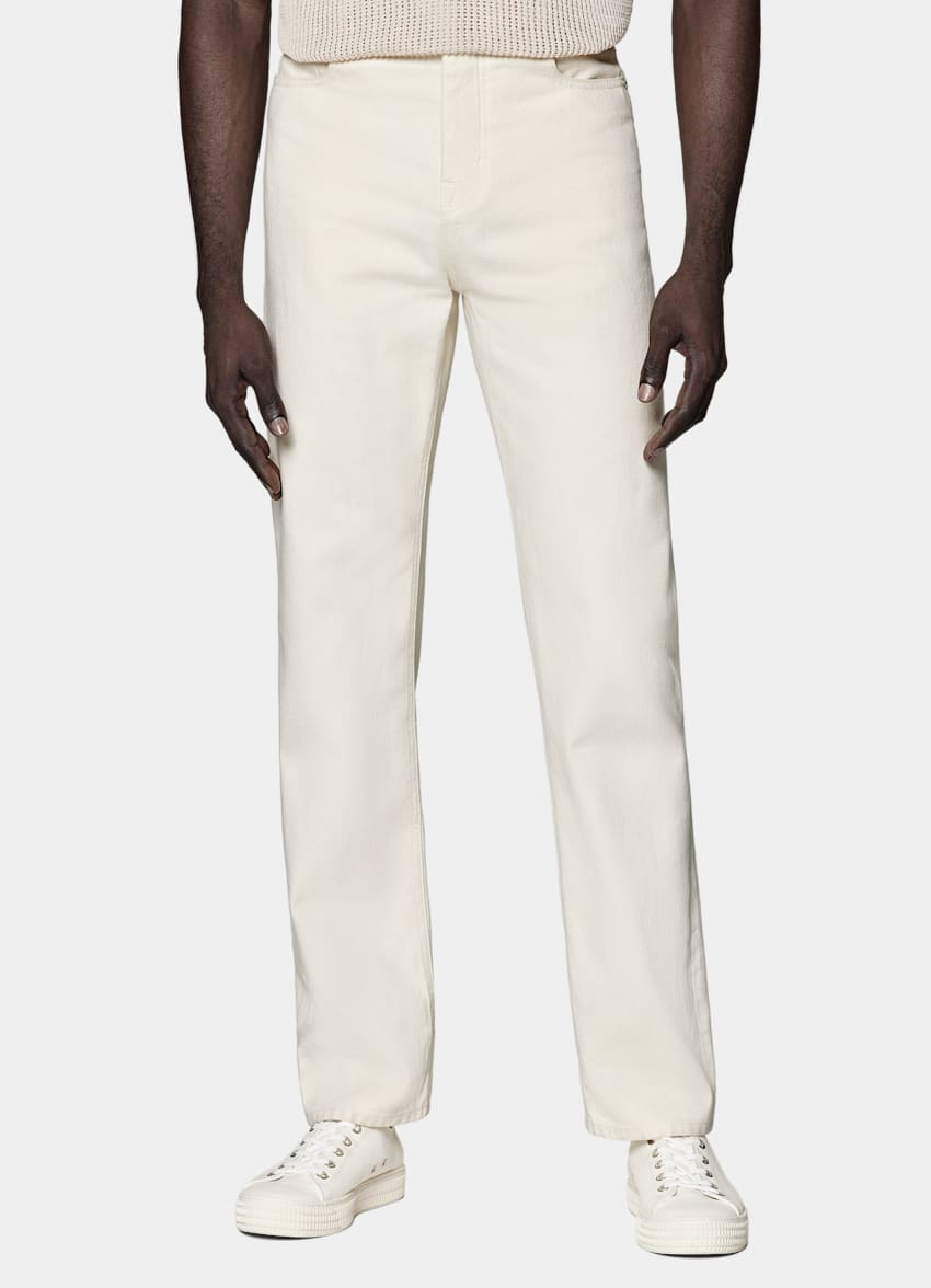 SUITSUPPLY Selvedge Denim by Candiani, Italy Off-White 5 Pocket Charles Jeans