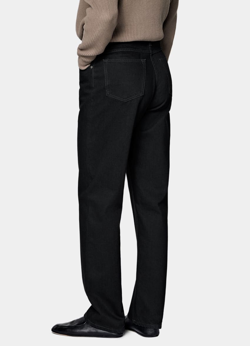 Black Straight Leg Jeans