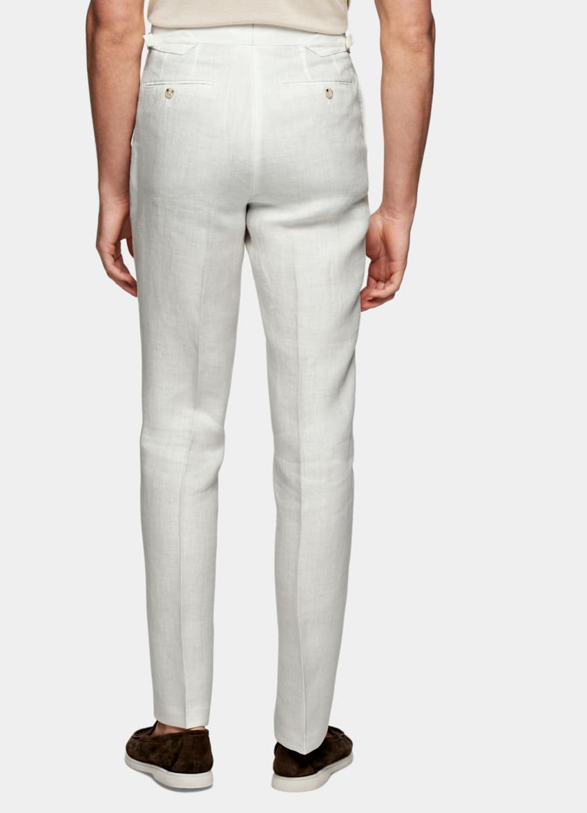 Off-White Duca Trousers | Pure Linen 