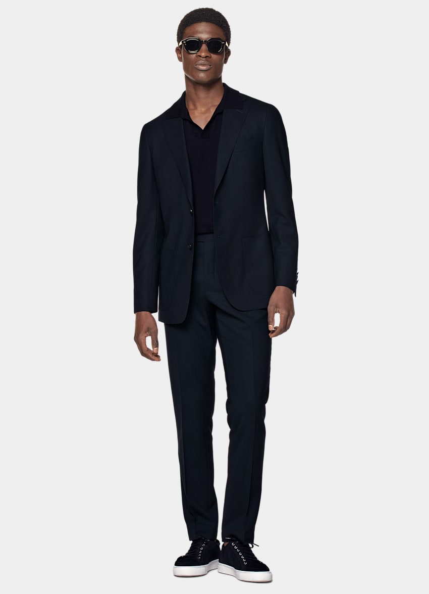 SUITSUPPLY Pure Wool Traveller by Vitale Barberis Canonico, Italy Navy Soho Pants