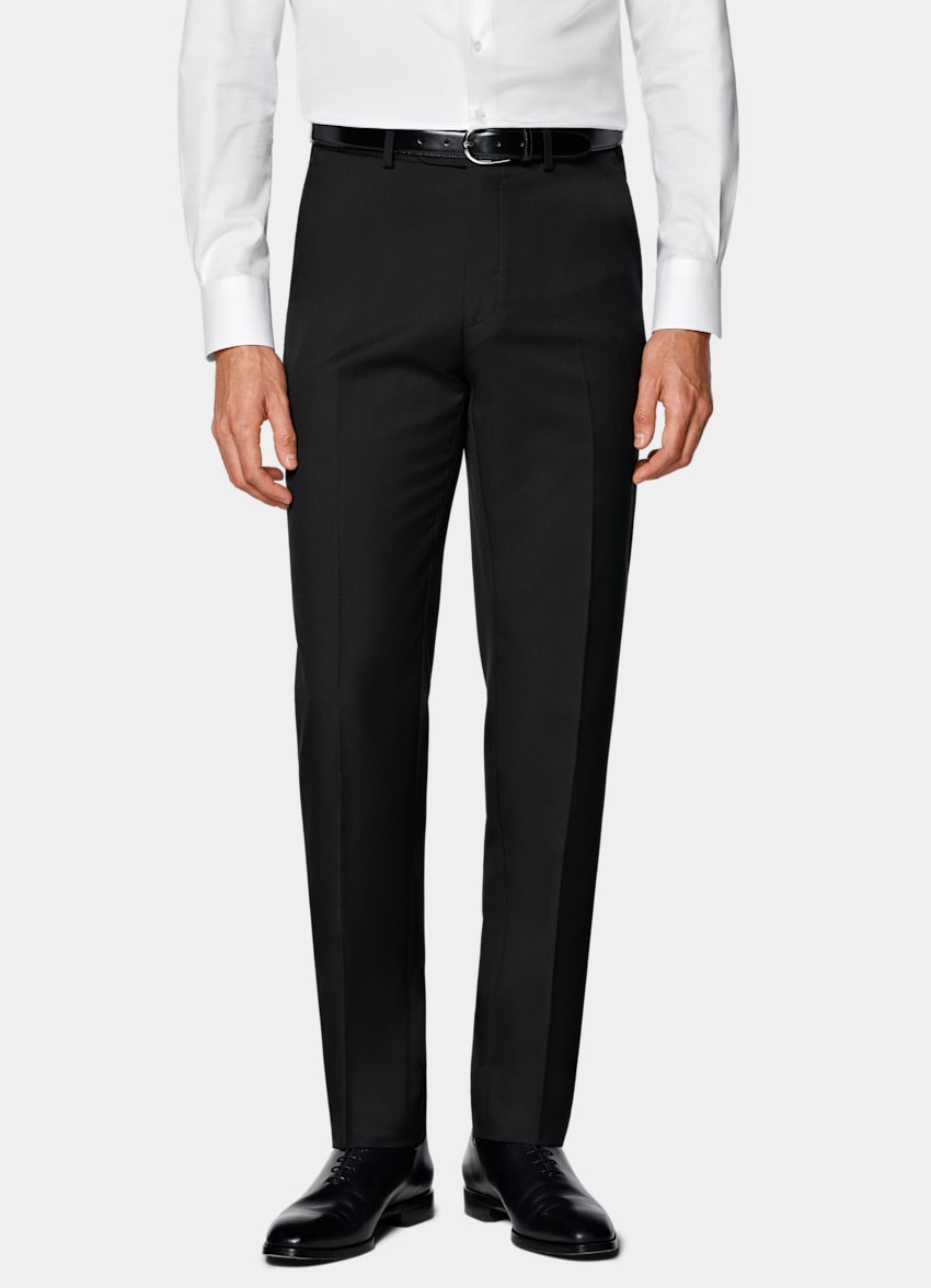 Pantaloni Chino Uomo In Cotone Biologico - Vestibilità Regolare, Nero (Taglia 40)