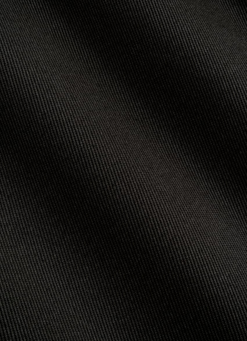 SUITSUPPLY All Season Pure Cotton by Di Sondrio, Italy Dark Brown Wide Leg Trousers