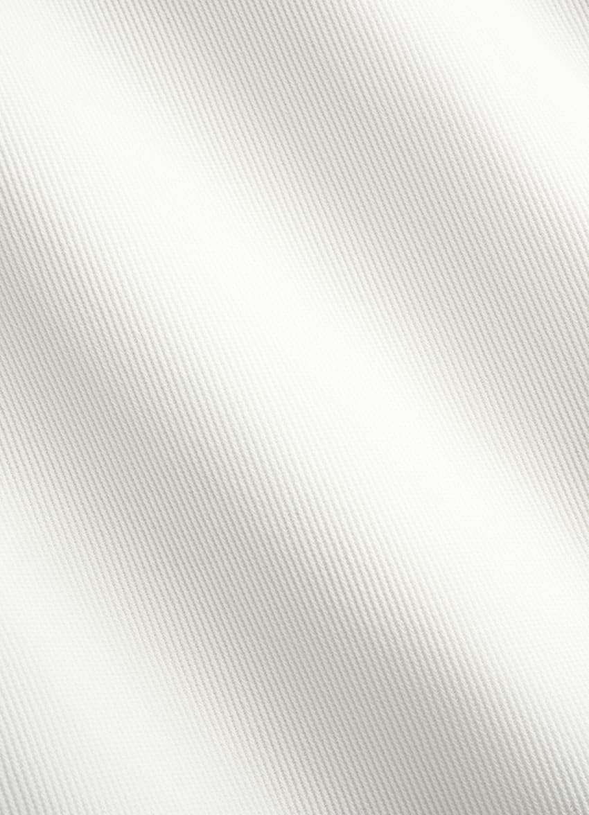 SUITSUPPLY All Season Pure Cotton - Di Sondrio, Italia Off-White Wide Leg Trousers