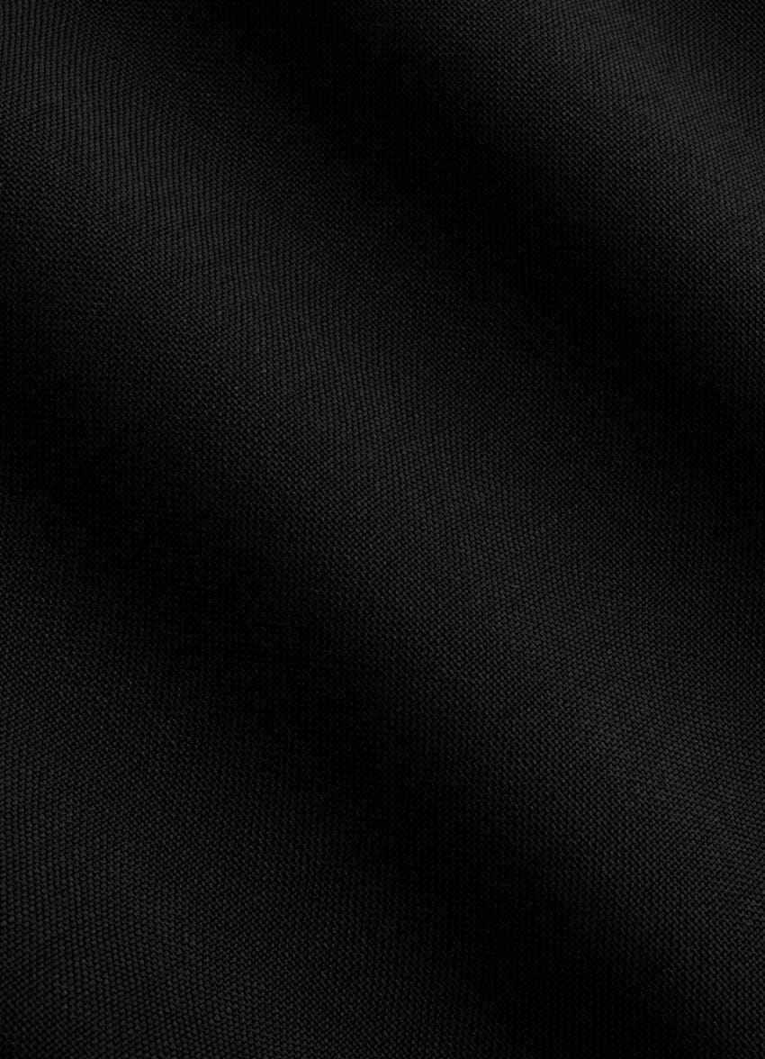 SUITSUPPLY All Season Wool Mohair by Vitale Barberis Canonico, Italy Black Wide Leg Trousers