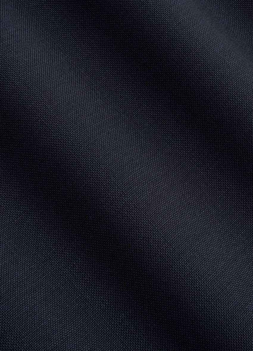 SUITSUPPLY All Season Wool Mohair by Vitale Barberis Canonico, Italy Navy Wide Leg Trousers