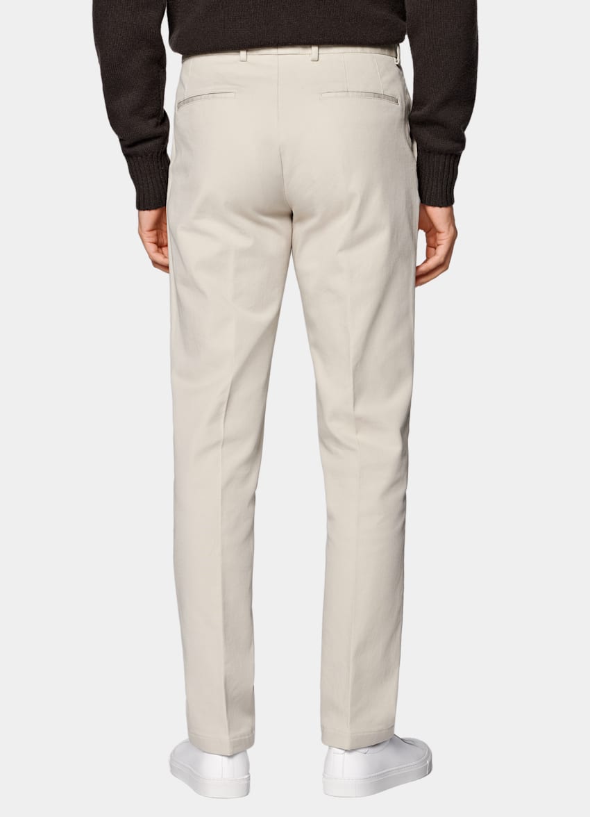 Sand Slim Leg Straight Chinos
