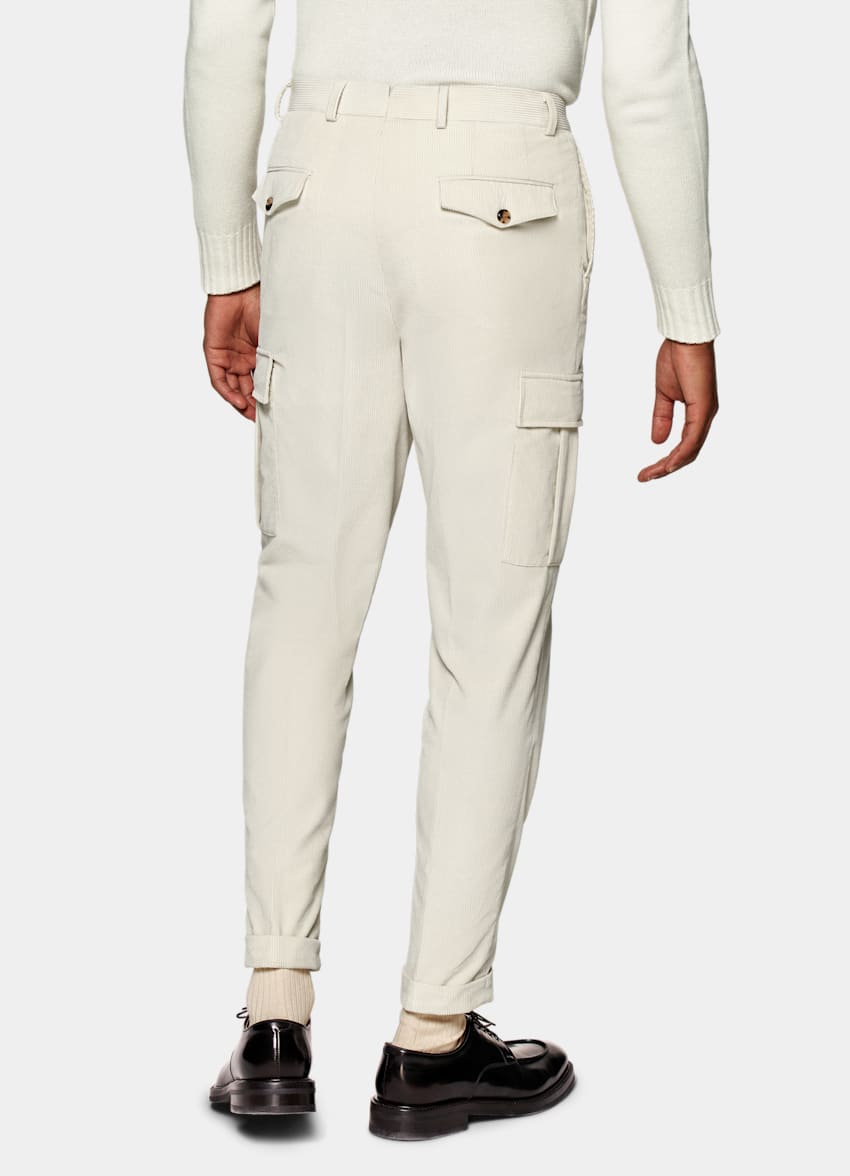 Light Brown Blake Cargo Trousers | Pure Cotton Corduroy | SUITSUPPLY