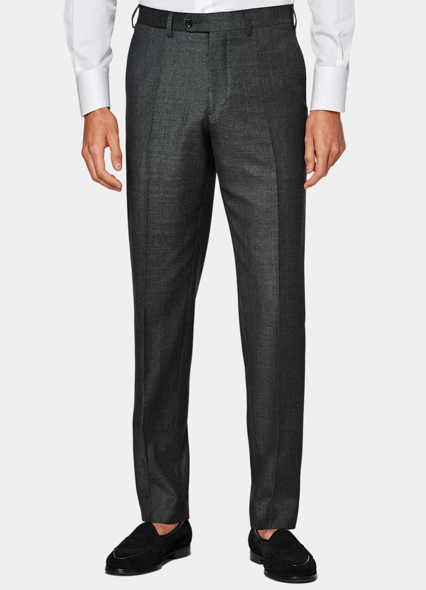 MANCREW Men Formal trousers Combo / Dark Grey, Black Formal pants for men