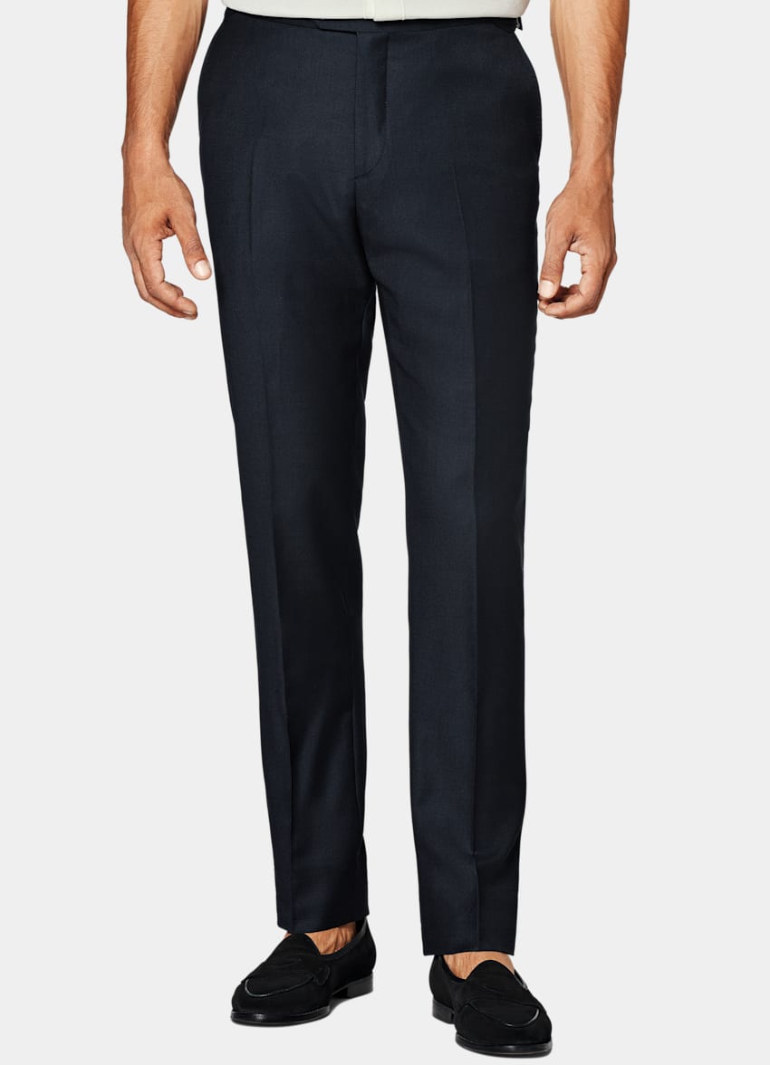 Navy Bird's Eye Soho Suit Pants in Pure Wool | SUITSUPPLY US