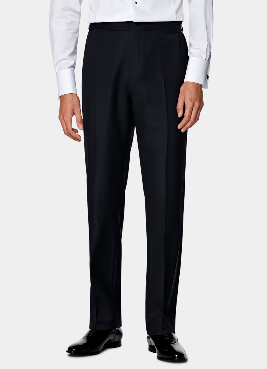 SUITSUPPLY All Season Pura lana S110s de Vitale Barberis Canonico, Italia Pantalón de esmoquin navy Straight Leg