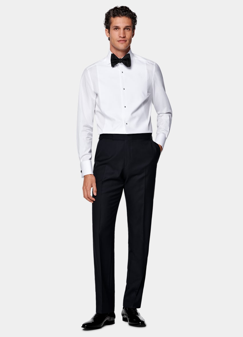 SUITSUPPLY All Season Pura lana S110s de Vitale Barberis Canonico, Italia Pantalón de esmoquin navy Straight Leg