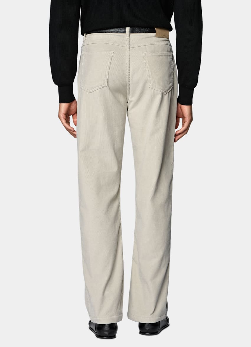 Light Brown Straight Leg Jeans