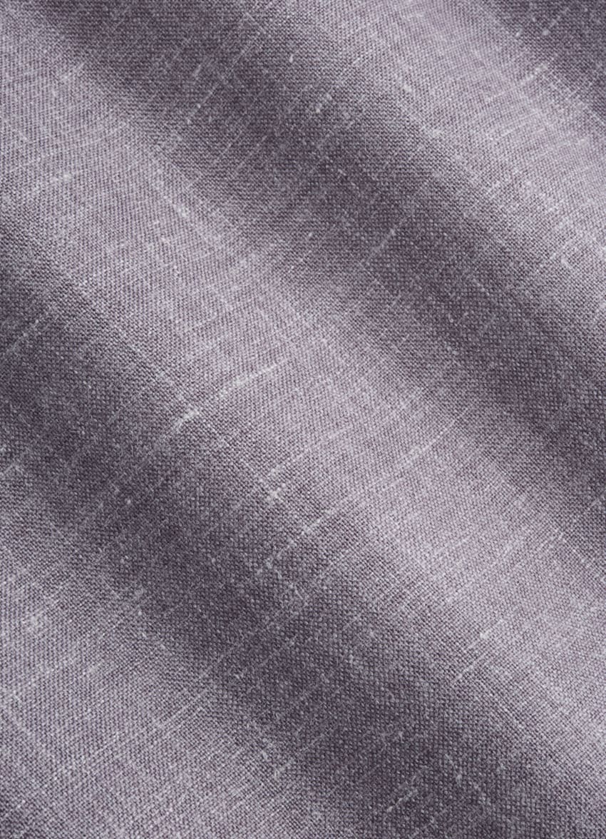 SUITSUPPLY Wool Silk Linen by Rogna, Italy Purple Waistcoat