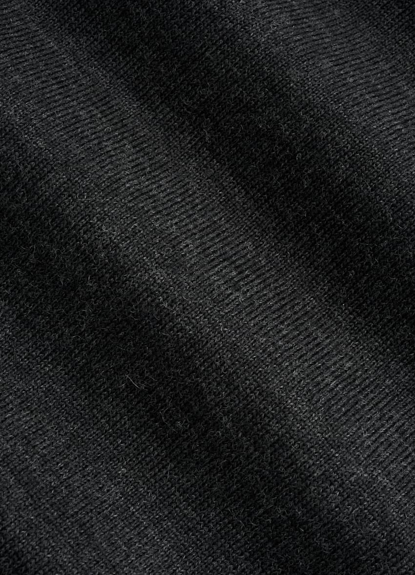 SUITSUPPLY Pure Australian Merino Wool Dark Grey Turtleneck