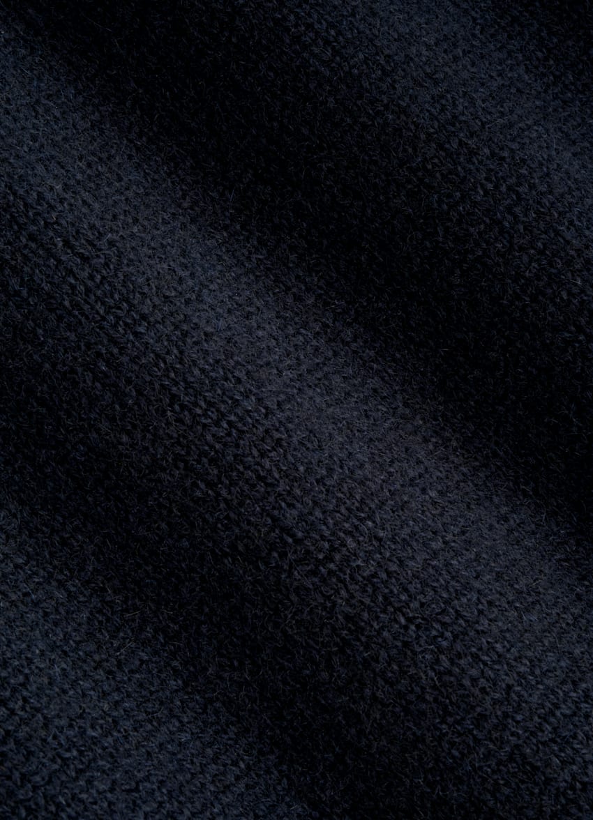 SUITSUPPLY Pure Mongolian Cashmere Navy V-Neck