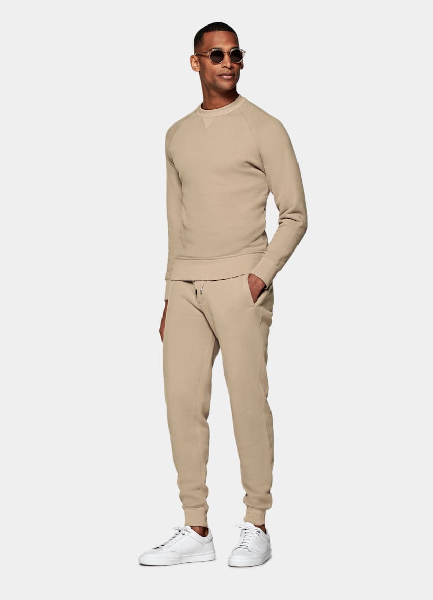 SUITSUPPLY Pure Cotton Light Brown Casual Set
