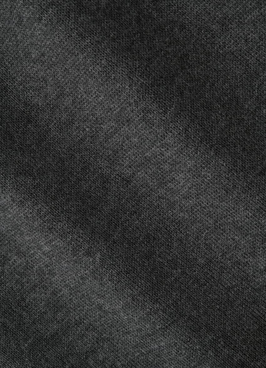 SUITSUPPLY Mulberry Silk, Australian Wool, Mongolian Cashmere Dark Grey V-Neck