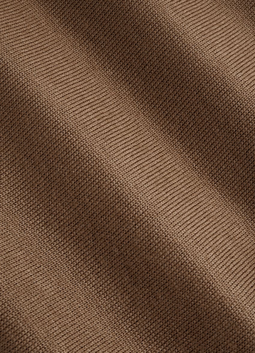 SUITSUPPLY Pure Australian Merino Wool Mid Brown Turtleneck
