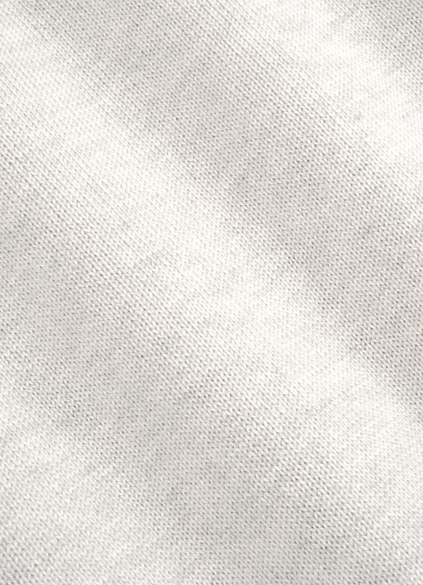 SUITSUPPLY Mulberry Silk, Australian Wool, Mongolian Cashmere Light Grey Zip Cardigan