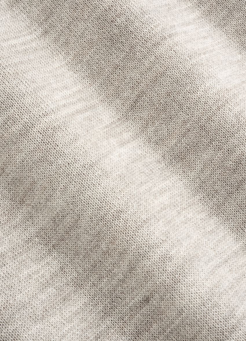 SUITSUPPLY Pure Australian Merino Wool Taupe Crewneck