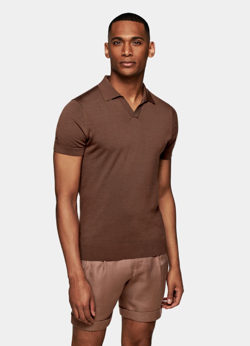 Buttonless polo shirt mens Clearance