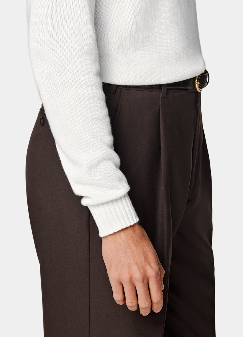 SUITSUPPLY Pure Cotton White Crewneck