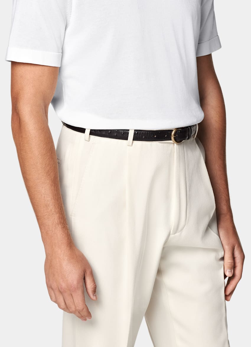 SUITSUPPLY Pure Cotton White Crewneck T-Shirt