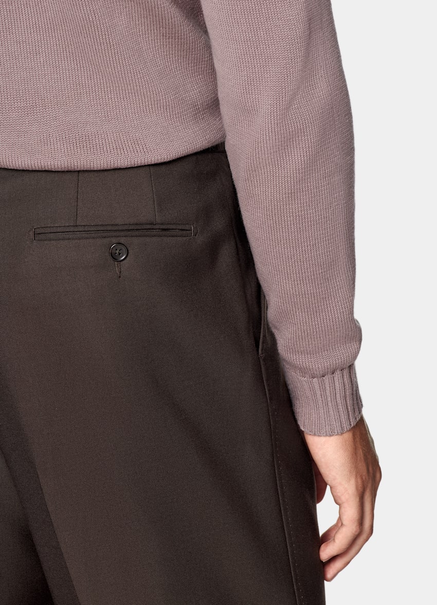 SUITSUPPLY Pure Californian Supima Cotton Purple Crewneck