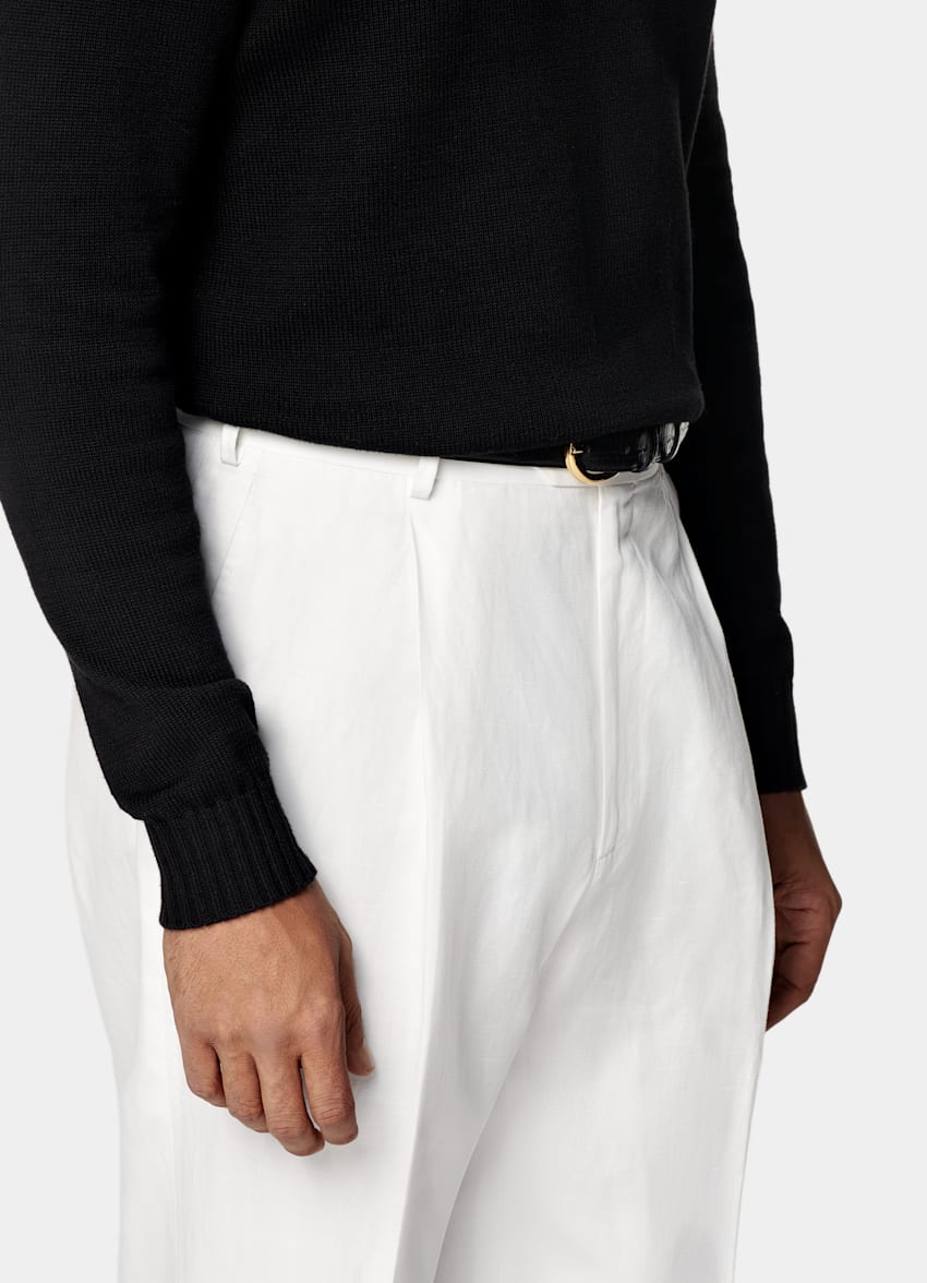 SUITSUPPLY Pure Californian Supima Cotton Black Crewneck