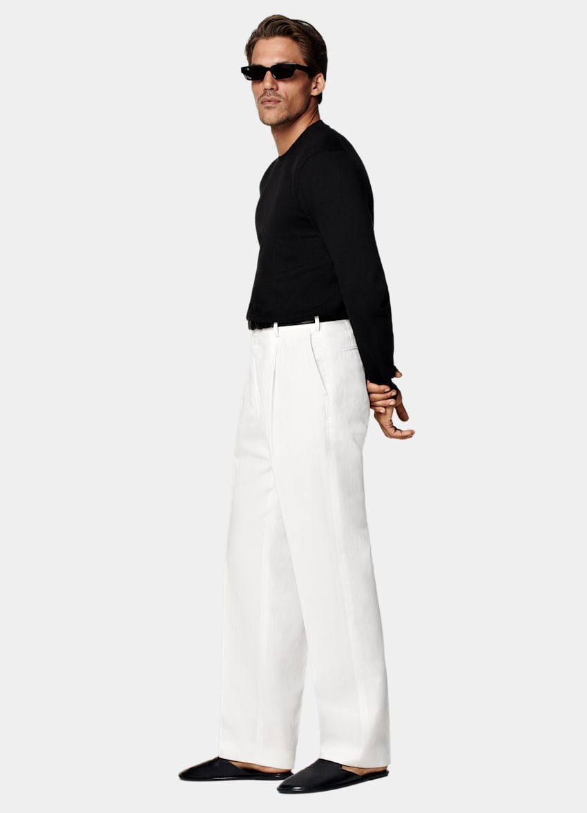SUITSUPPLY Pure Californian Supima Cotton Black Crewneck