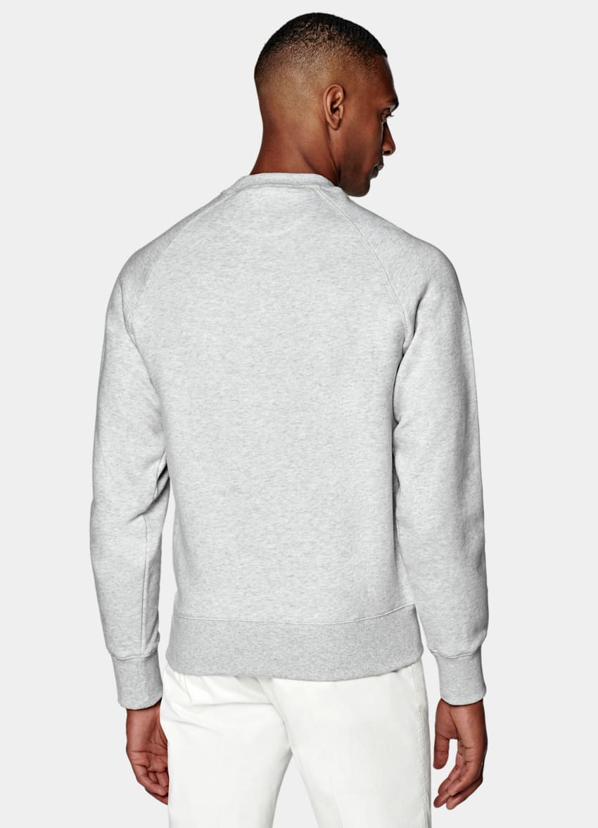Light gray crewneck clearance