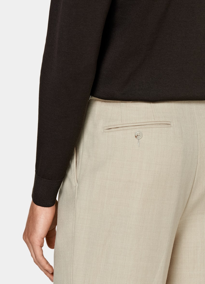 SUITSUPPLY Californian Cotton & Mulberry Silk Dark Brown Crewneck