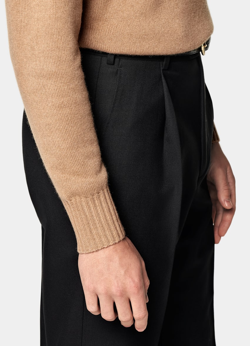 SUITSUPPLY Pure Mongolian Cashmere Mid Brown Crewneck