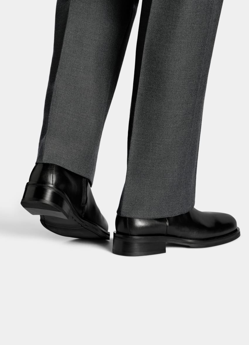 SUITSUPPLY Leather Black Boot