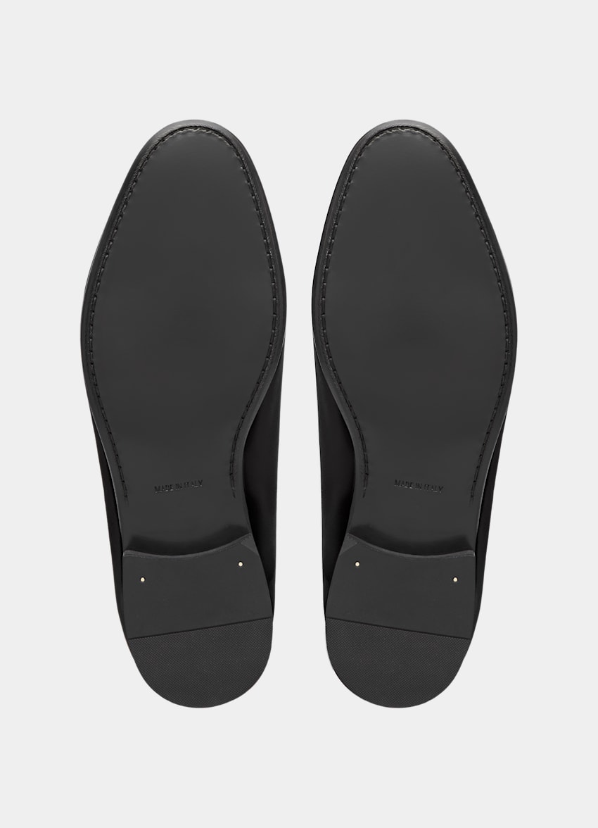 SUITSUPPLY Cotton Velvet Black Tuxedo Slip-On