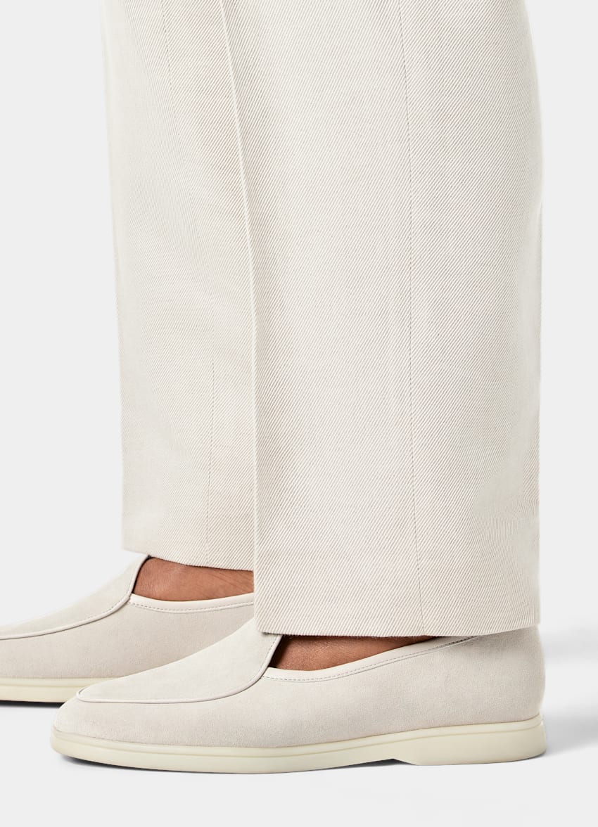 SUITSUPPLY Italian Calf Suede Light Taupe Slip-On