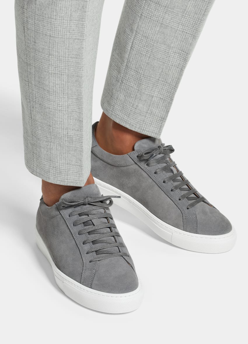 Grey Sneaker | Calf Suede | SUITSUPPLY
