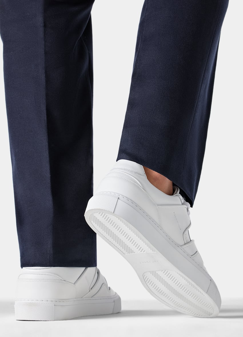 SUITSUPPLY Italian Calf Leather White Sneaker