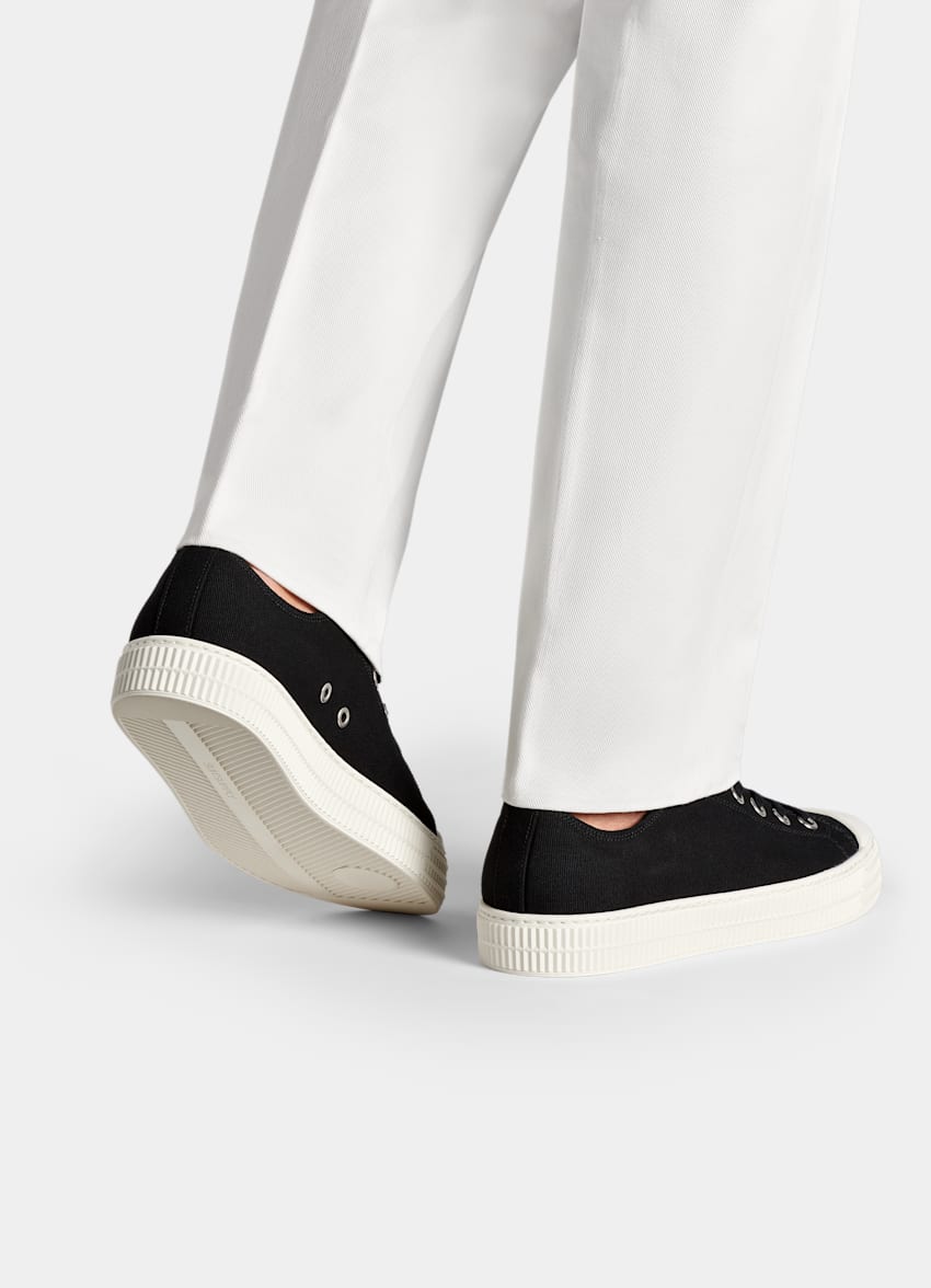 SUITSUPPLY Toile Sneakers noires
