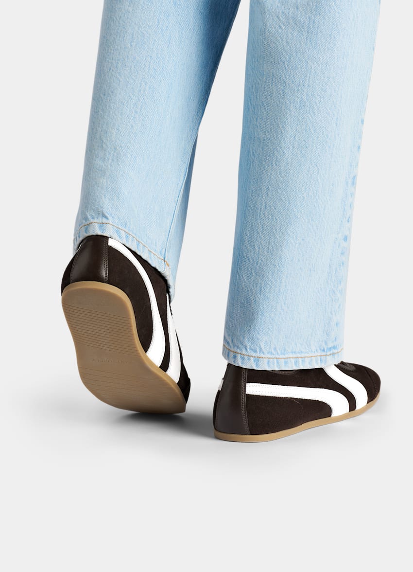 SUITSUPPLY Suede Dark Brown Sneaker