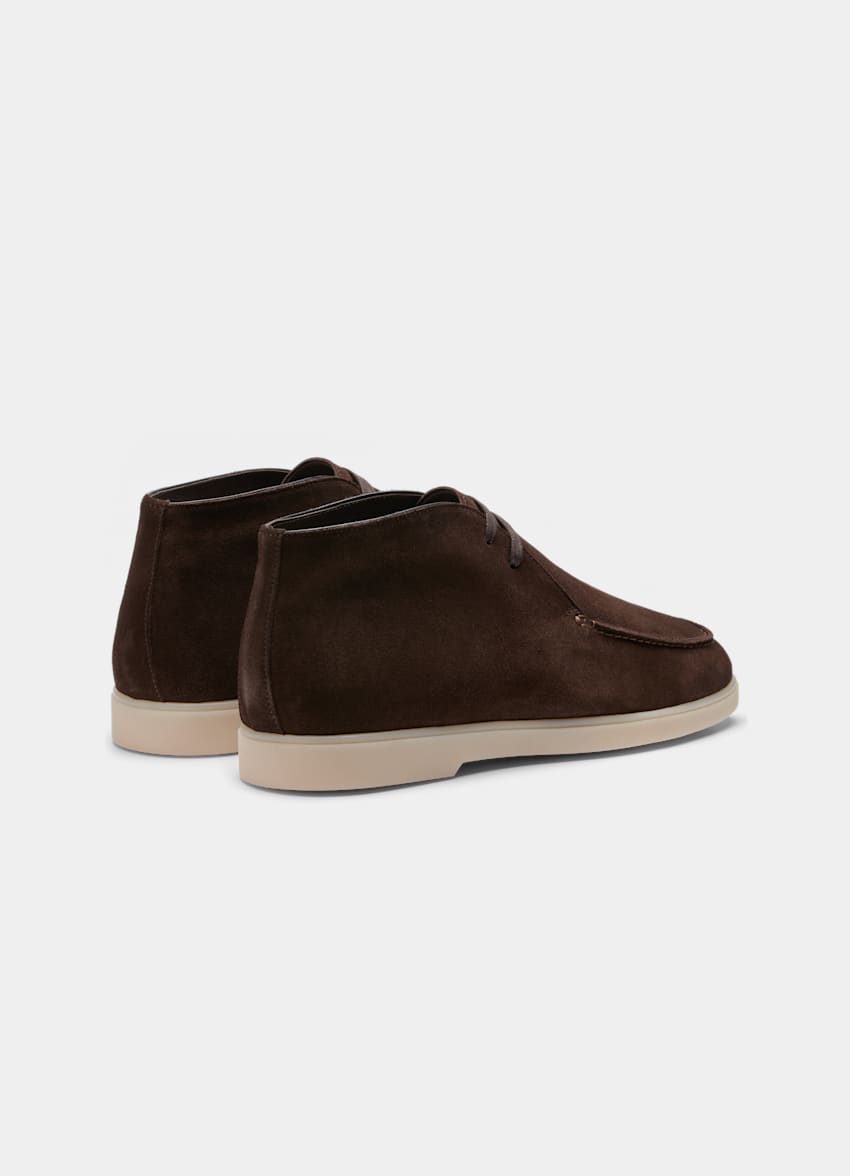 SUITSUPPLY Calf Suede Brown Chukka Boot